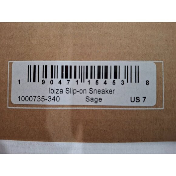 NIB Soludos Ibiza Suede  Slip-On Platform Sneakers in Sage (Grey)/Size 7 - Picture 10 of 11